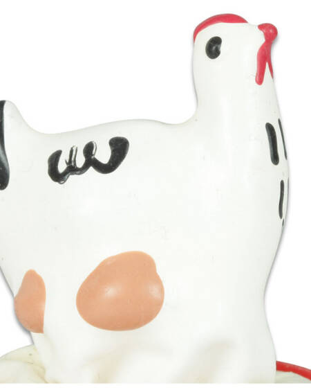 CONDOMERIE - HANDBEMALTE NEUHEITSKONDOME HÜHNCHEN WEISS