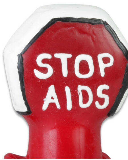 CONDOMERIE - HANDBEMALTE NEUHEITEN-KONDOME STOP AIDS