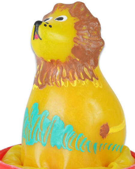 CONDOMERIE - HANDBEMALTE NEUHEITSKONDOME SITZENDER LÖWE