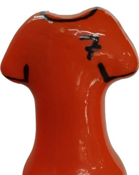 CONDOMERIE - HANDBEMALTES NEUHEITS-KONDOME ORANGE SHIRT