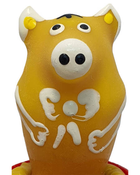 CONDOMERIE - HANDBEMALTE NEUHEITSKONDOME SCHWEIN SITZEND GELB