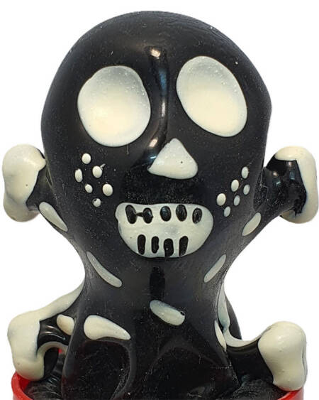 CONDOMERIE - HANDBEMALTE NEUHEITSKONDOME TOTENKOPF SCHWARZ MODELL 2