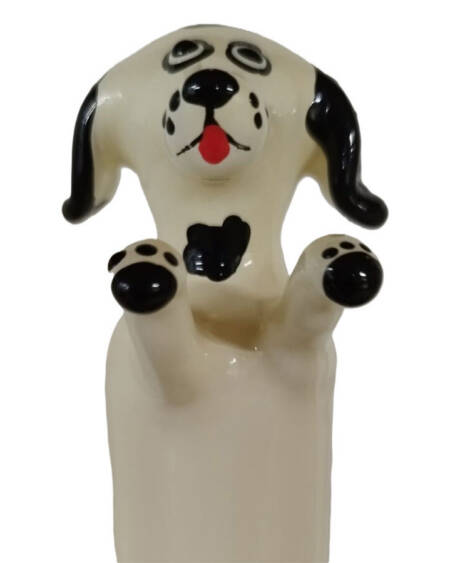 CONDOMERIE - HANDBEMALTE NEUHEITSKONDOME GLÜCKLICHER WEISSER HUND XL