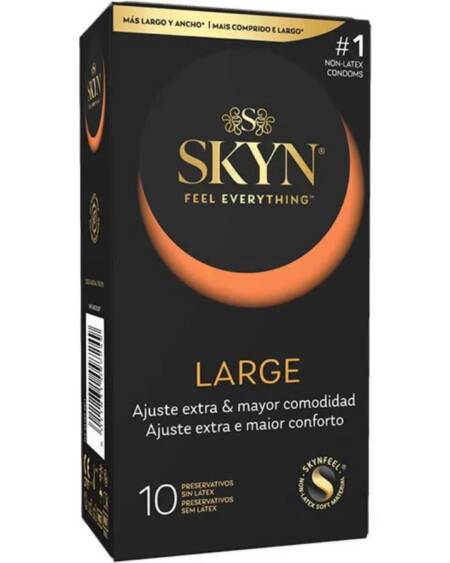 SKYN - GROSSE EXTRA ANPASSUNGSKONDOME 10 EINHEITEN
