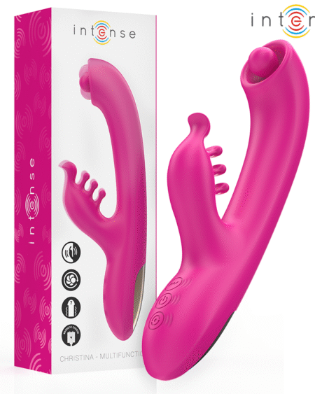 INTENSE - CHRISTINA MULTIFUNKTIONS-RABBIT-VIBRATOR 22,5 CM ROSA