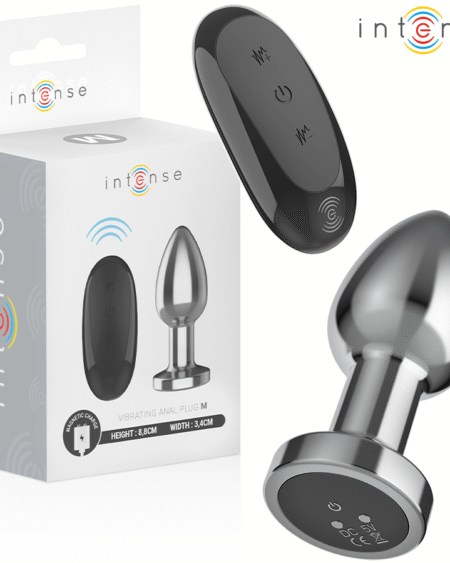 INTENSE - ANAL PLUG 10 VIBRATIONEN METALL MIT FERNBEDIENUNG M