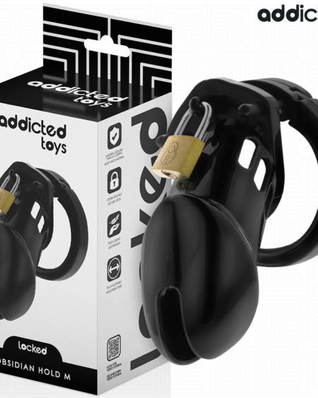 ADDICTED TOYS LOCKED - OBSIDIAN HOLD PENISKÄFIG GRÖSSE M
