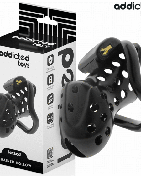 ADDICTED TOYS LOCKED - ANGEKETTETER HOHLPENISKÄFIG 10,5 CM