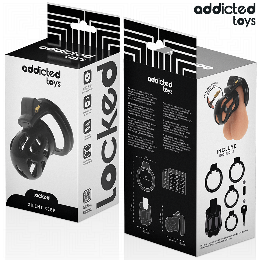 ADDICTED TOYS LOCKED - SILENT KEEP PENISKÄFIG 7,5 CM – Bild 6