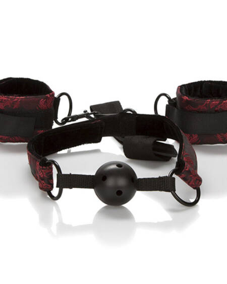 CALEXOTICS - SCANDAL ATMUNGSAKTIVER BALLKNEBEL MIT HANDSCHELLEN