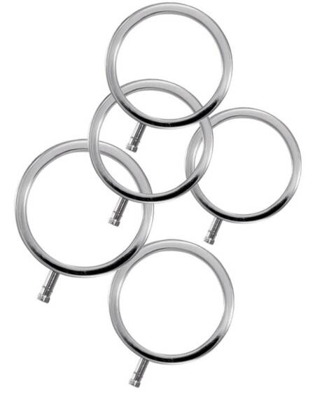 ELECTRASTIM - ELECTRARINGS METALL-PENISRINGE 5ER-PACK
