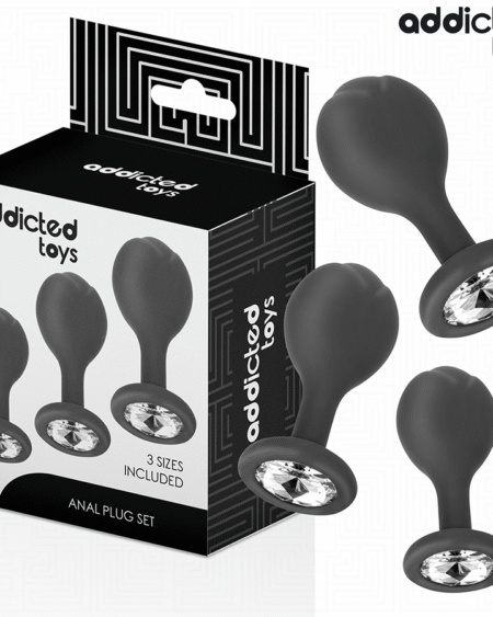 ADDICTED TOYS - 3ER-SET ANALPLUG MIT JUWEL