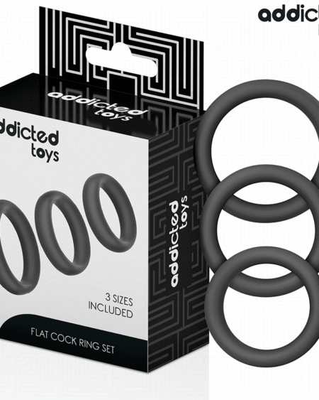 ADDICTED TOYS - SET AUS FLACHEN SILIKONRINGEN