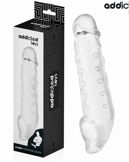 ADDICTED TOYS - TRANSPARENTE PENISHÜLSE GRÖSSE M 27 CM