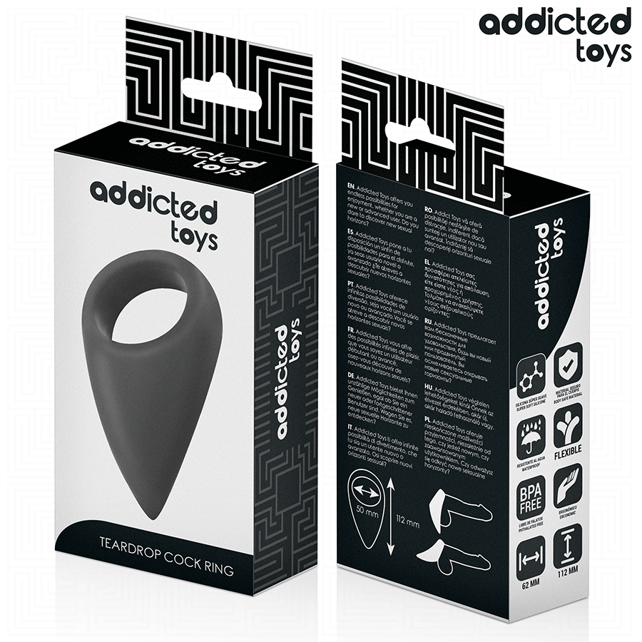 ADDICTED TOYS - TRÄNENFÖRMIGER PENISRING – Bild 7