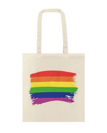 PRIDE - BAUMWOLLTASCHE MIT LGBT-FLAGGE