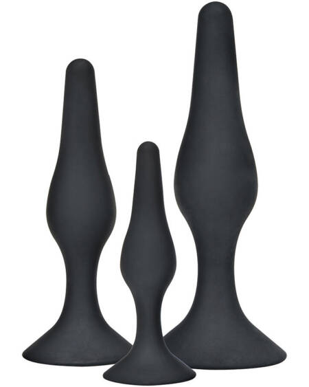 TOYJOY - ANAL PLAY CURVY COMPANIONS ANAL PLUG 3 STÜCK SCHWARZ