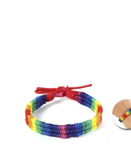 PRIDE - REGENBOGENFLAGGE GEFLOCHTENES ARMBAND