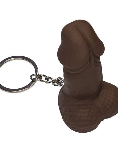DIABLO PICANTE - SCHLÜSSELANHÄNGER IN PENISFORM, PFEIFE, MULATTEFARBE