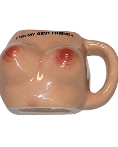 DIABLO PICANTE – BRUSTMAGNET IM KERAMIKBECHER „FÜR MEINE BESTE FREUNDIN“