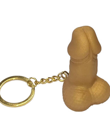 DIABLO PICANTE - SCHLÜSSELANHÄNGER IN PENISFORM, GOLDFARBE