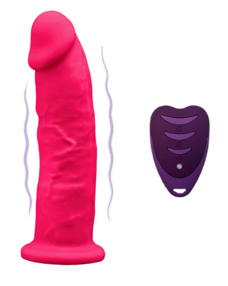 SILEXD - REALISTISCHER PENIS MODELL 2 ROSA + FERNBEDIENUNG LRS 17 CM