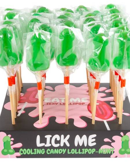 SECRETPLAY - MINZ-SÜSSIGKEITEN-PENIS-LUTSCHER-DISPLAY MIT KÄLTEEFFEKT (40 STÜCK)