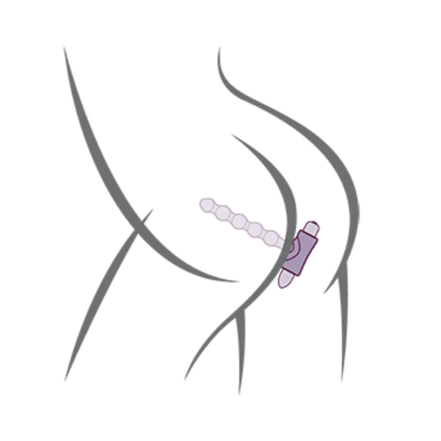 ROCKS-OFF - PETITE SENSATIONS PEARLS ANAL PLUG VIBRATOR SCHWARZ – Bild 6