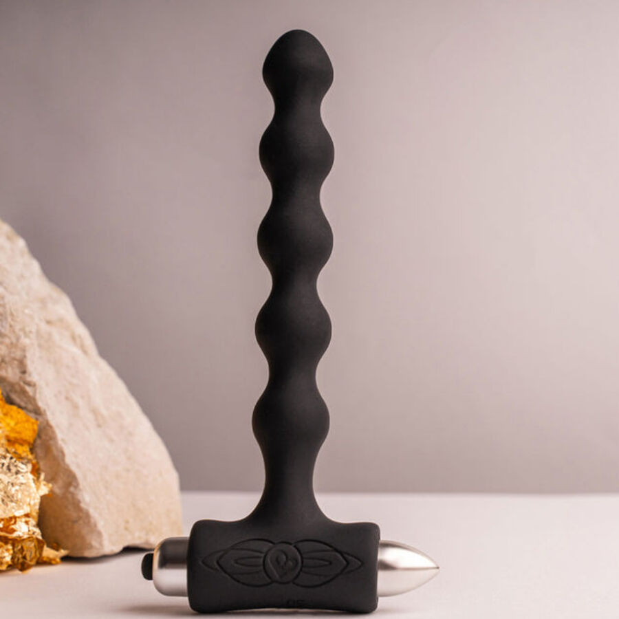 ROCKS-OFF - PETITE SENSATIONS PEARLS ANAL PLUG VIBRATOR SCHWARZ – Bild 9