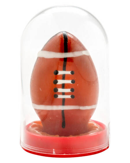 CONDOMERIE - HANDBEMALTE NEUHEITSKONDOME RUGBYBALL