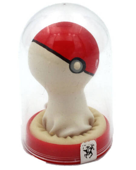 CONDOMERIE - HANDBEMALTE NEUHEITSKONDOME POKEBALL ROT-WEISS