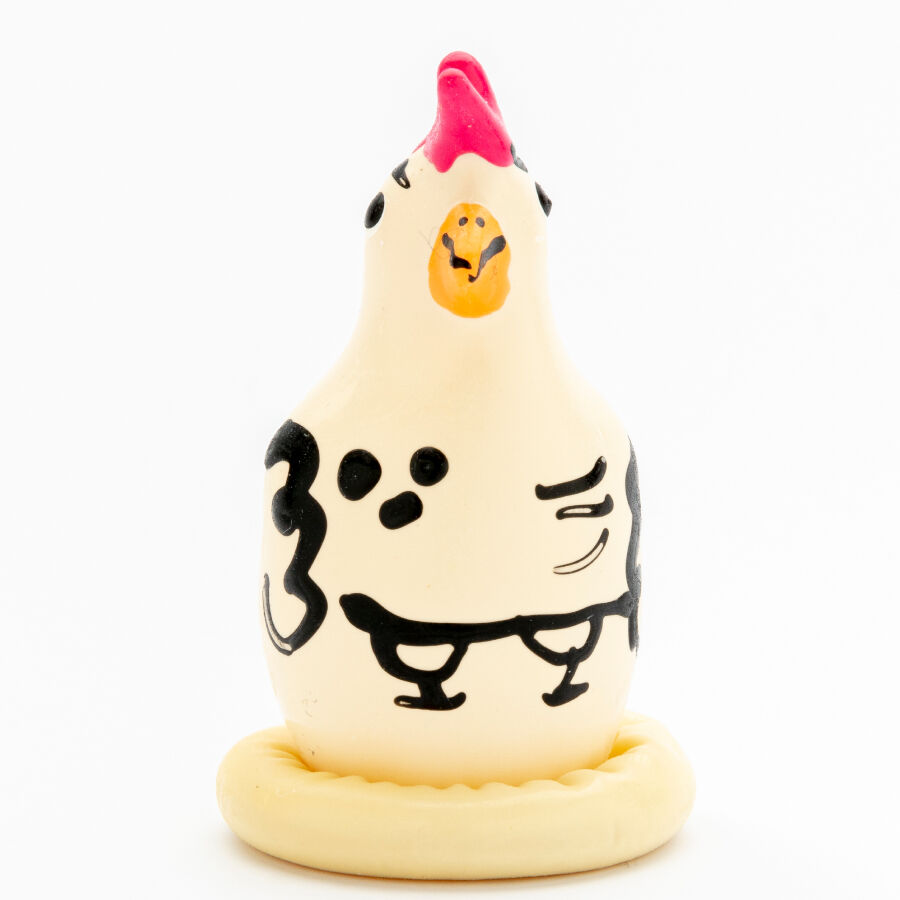 CONDOMERIE - HANDBEMALTE NEUHEITSKONDOME COCKY ROOSTER – Bild 5