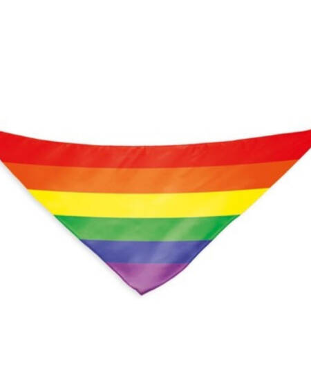 PRIDE - REGENBOGENFLAGGE DREIECKIGER BAUMWOLLSCHAL