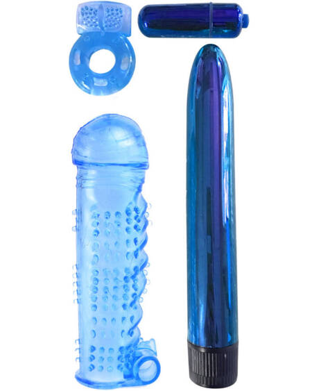 CLASSIX - ULTIMATE PLEASURE COUPLES KIT AZUL