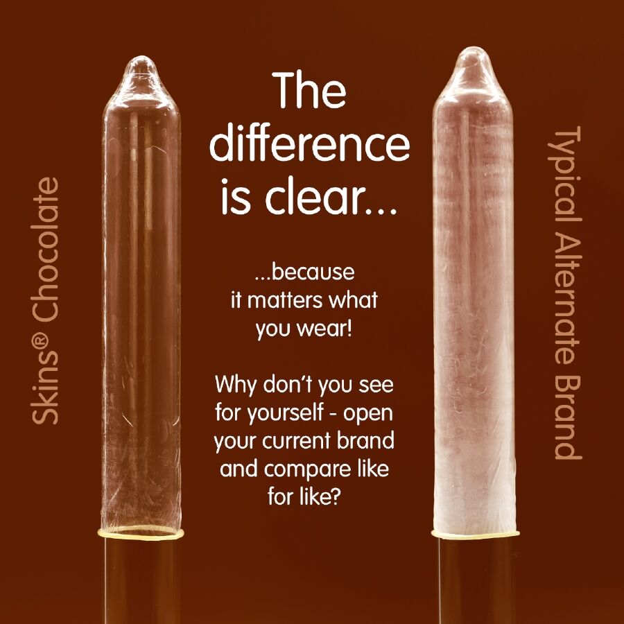 SKINS - SCHOKOLADE PREMIUM-KONDOME PACKUNG 4 – Bild 3