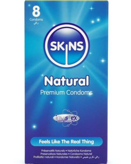 SKINS - NATÜRLICHE PREMIUM-KONDOME PACKUNG 8