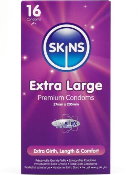 SKINS - EXTRA GROSSE PREMIUM-KONDOME PACKUNG 16
