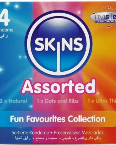 SKINS - SORTIERTE PREMIUM-KONDOME, 4ER-PACK