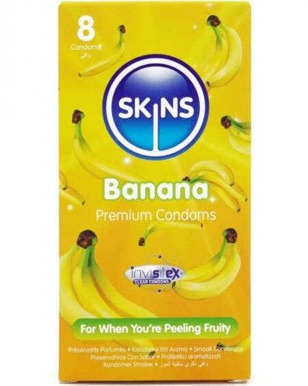 SKINS - BANANA PREMIUM KONDOME PACKUNG 8