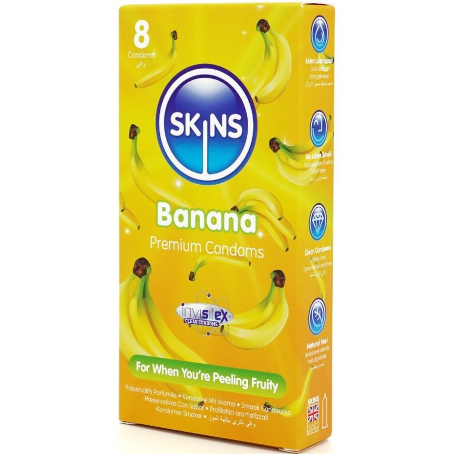 SKINS - BANANA PREMIUM KONDOME PACKUNG 8 – Bild 2