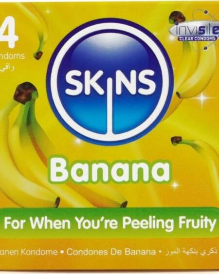 SKINS - BANANA PREMIUM KONDOME PACKUNG 4