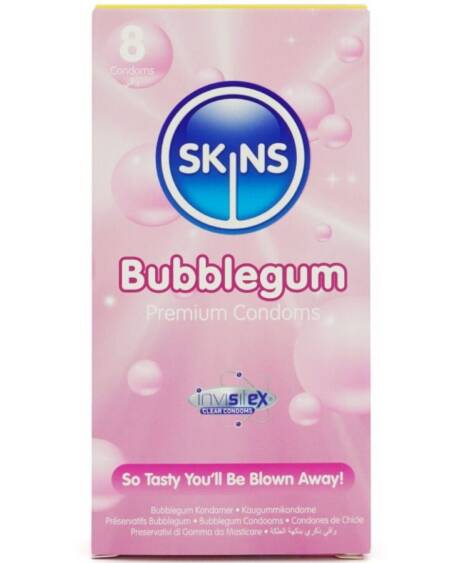 SKINS - BUBBLEGUM PREMIUM-KONDOME PACKUNG 8