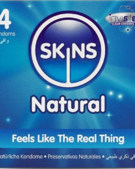 SKINS - NATÜRLICHE PREMIUM-KONDOME PACKUNG 4