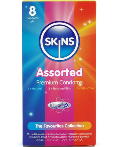 SKINS - SORTIERTE PREMIUM-KONDOME PACKUNG 8