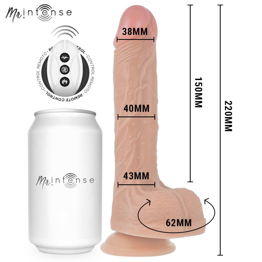 MR INTENSE - BALDWIN REALISTISCHER PENIS MIT FERNBEDIENUNG 22 CM -O- 4 CM – Bild 2