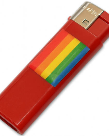 PRIDE - FEUERZEUG FARBE MIT LGBT FLAGGE