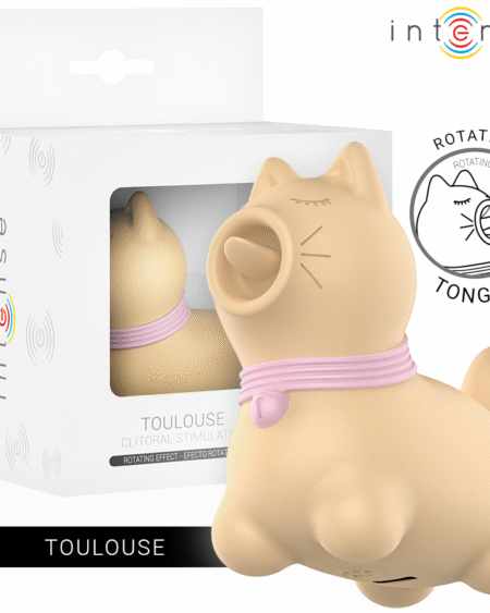 INTENSE - TOULOUSE STIMULATOR MIT 360º ROTIERENDER ZUNGE GELB