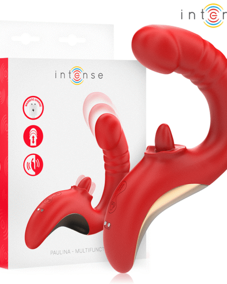 INTENSE - PAULINA VIBRATOR UND STIMULATOR IN U-FORM ROT