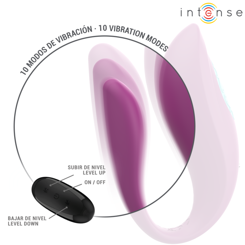 INTENSE - ANNIE U-FÖRMIGER VIBRATOR UND STIMULATOR LILA FERNBEDIENUNG – Bild 5