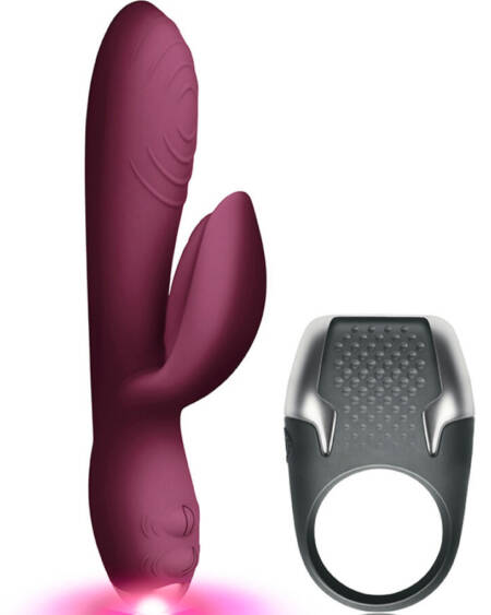 CLIMAXIMUM - LAMOUR KIT RABBIT VIBRATOR + LED-PENISRING